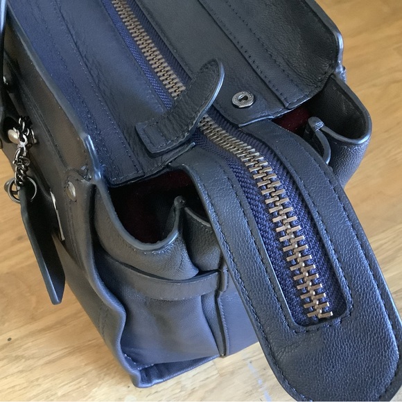 Coach 37732 Soft Grain Coach Soft Swagger Dk Navy - Picture 5 of 14